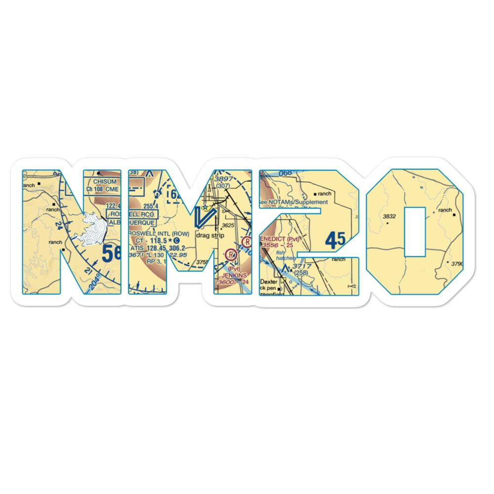 Benedict Airpark (NM20) VFR Sectional Sticker 