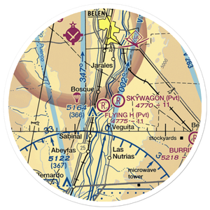 Flying H Airport (NM18) VFR Sectional Sticker (20 mile)