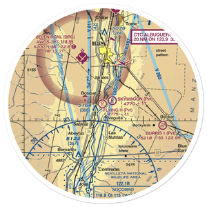Flying H Airport (NM18) VFR Sectional Sticker (30 mile)