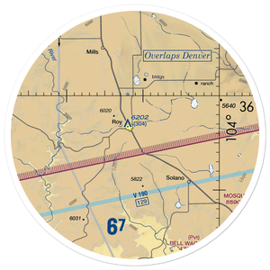 Ray Ranch Airport (NM17) VFR Sectional Sticker (30 mile)