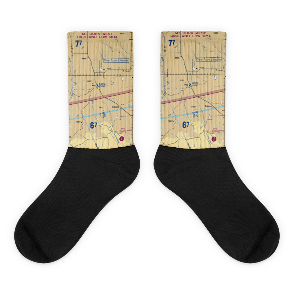 Ray Ranch Airport (NM17) VFR Sectional Socks 