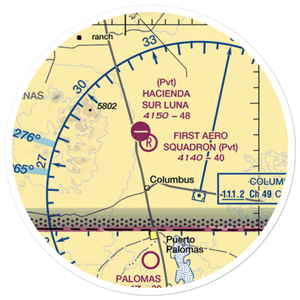 First Aero Squadron Airpark (NM09) VFR Sectional Sticker (20 mile)