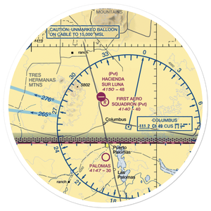 First Aero Squadron Airpark (NM09) VFR Sectional Sticker (30 mile)