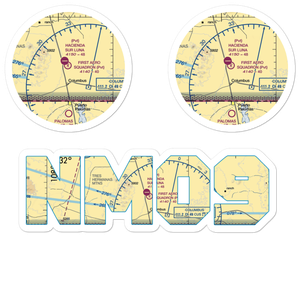 First Aero Squadron Airpark (NM09) VFR Sectional Sticker Pack