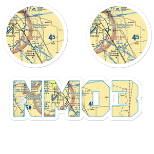 K-D Field (NM03) VFR Sectional Sticker Pack