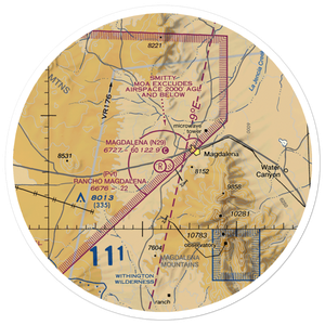 Rancho Magdalena Airport (NM01) VFR Sectional Sticker (30 mile)