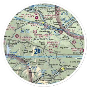 Boyle's Landing Airport (NK91) VFR Sectional Sticker (30 mile)