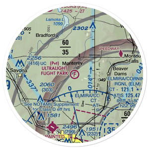 Ultralight Flight Farm Ultralightport (NK89) VFR Sectional Sticker (20 mile)
