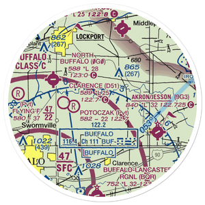 Merkle Airport (NK87) VFR Sectional Sticker (20 mile)