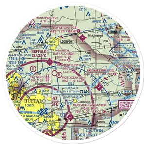 Merkle Airport (NK87) VFR Sectional Sticker (30 mile)