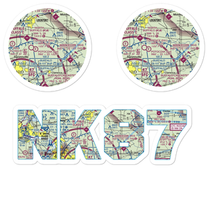 Merkle Airport (NK87) VFR Sectional Sticker Pack