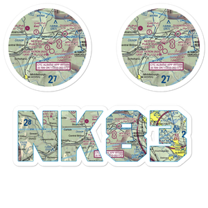 Nettie's Place Airport (NK83) VFR Sectional Sticker Pack