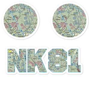Roberts Roost Airport (NK81) VFR Sectional Sticker Pack
