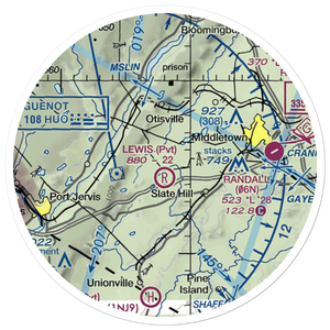 Lewis Landing Airport (NK79) VFR Sectional Sticker (20 mile)
