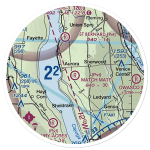 Match Mate Airport (NK74) VFR Sectional Sticker (20 mile)