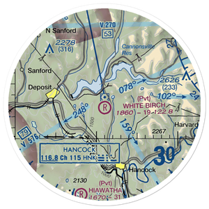 White Birch Airport (NK68) VFR Sectional Sticker (20 mile)