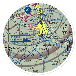 Dalrymples Airport (NK47) VFR Sectional Sticker (20 mile)