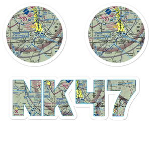 Dalrymples Airport (NK47) VFR Sectional Sticker Pack