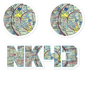 Jerry Phibbs Airport (NK43) VFR Sectional Sticker Pack
