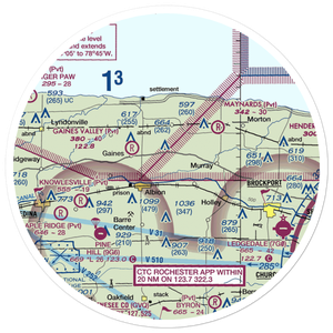 Dawn Patrol Aviation Airport (NK31) VFR Sectional Sticker (30 mile)