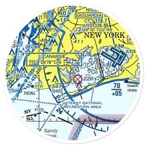 Private Sealanes-Jamaica Bay Seaplane Base (NK30) VFR Sectional Sticker (20 mile)