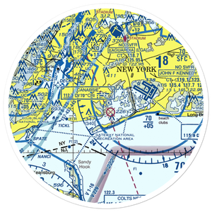 Private Sealanes-Jamaica Bay Seaplane Base (NK30) VFR Sectional Sticker (30 mile)