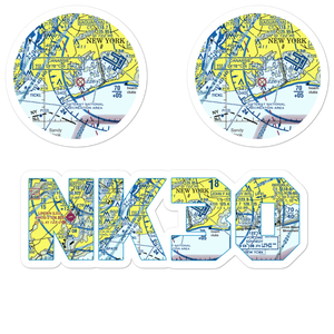 Private Sealanes-Jamaica Bay Seaplane Base (NK30) VFR Sectional Sticker Pack