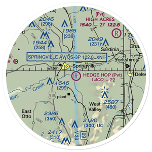 Hedge Hop Field (NK27) VFR Sectional Sticker (20 mile)