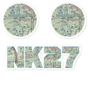 Hedge Hop Field (NK27) VFR Sectional Sticker Pack