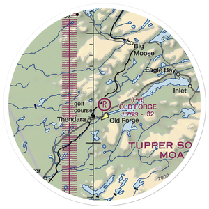 Old Forge Airport (NK26) VFR Sectional Sticker (20 mile)