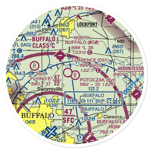 Potoczak Airport (NK19) VFR Sectional Sticker (20 mile)