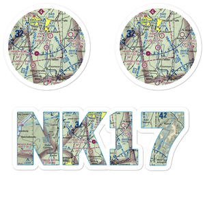 August Field (NK17) VFR Sectional Sticker Pack