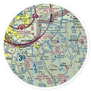 Donnelly's Airport (NK12) VFR Sectional Sticker (30 mile)