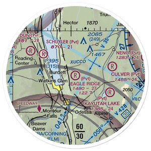 Eagle Ridge Airport (NK09) VFR Sectional Sticker (20 mile)