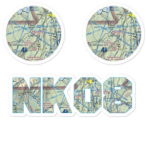 Sheeley's Farm Airport (NK08) VFR Sectional Sticker Pack