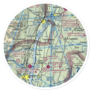 S.O.P. Airport (NK06) VFR Sectional Sticker (30 mile)