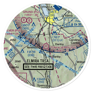 Tom N' Jerry Airport (NK05) VFR Sectional Sticker (20 mile)