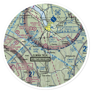 Tom N' Jerry Airport (NK05) VFR Sectional Sticker (30 mile)