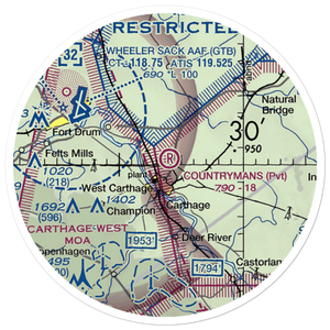 Countryman's Landing Strip (NK01) VFR Sectional Sticker (20 mile)