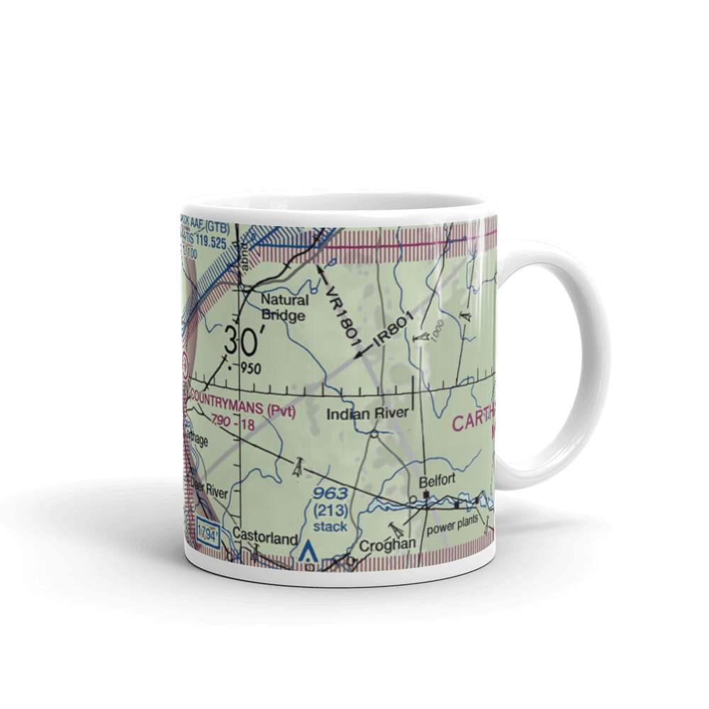 Countryman's Landing Strip (NK01) VFR Sectional  Mug 