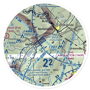 Zitone Airport (NJ98) VFR Sectional Sticker (20 mile)
