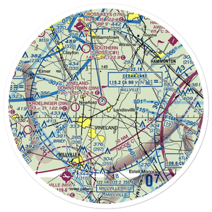 Als Landing Strip (NJ96) VFR Sectional Sticker (30 mile)