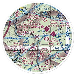 Herr Brothers Airport (NJ95) VFR Sectional Sticker (20 mile)