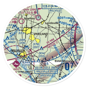 Free Spirit Airport (NJ81) VFR Sectional Sticker (20 mile)
