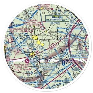 Free Spirit Airport (NJ81) VFR Sectional Sticker (30 mile)