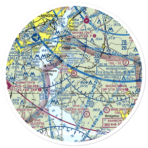 Salem Airfield (NJ74) VFR Sectional Sticker (30 mile)