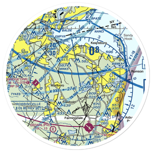 Hop Brook Farm Airport (NJ72) VFR Sectional Sticker (30 mile)