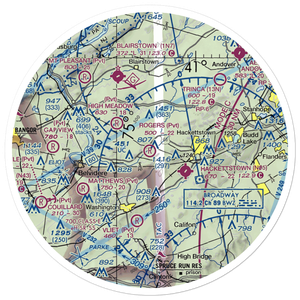 John E. Rogers Airport (NJ65) VFR Sectional Sticker (30 mile)