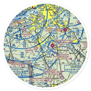 Reeder Airport (NJ64) VFR Sectional Sticker (30 mile)