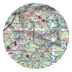 Eagles Lair Airport (NJ63) VFR Sectional Sticker (30 mile)